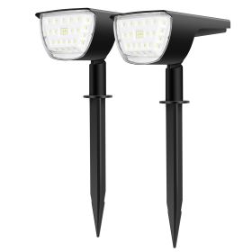 Solarek 32 LEDs Solar Landscape Spotlights IP65 Waterproof Solar Lights Auto On/Off Solar Powered Security Wall Lights 3 Modes Lighting For Yard