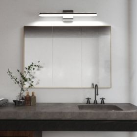 Modern Bathroom Light Fixtures Dimmable LED Vanity Lights Chrome Lamps For Bathover Mirror 24 Inch Vanity Sconces Indoor 12W Bar Lighting For Bat (Option: 24inch 12W)