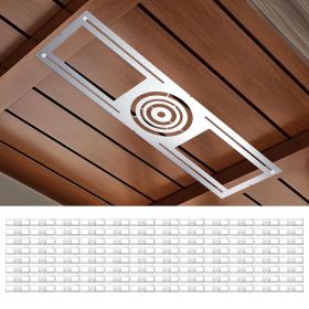 Downlight,Slim Steel LED Recessed Galvanized Steel Recessed LED Light Plate (size: 96pc)