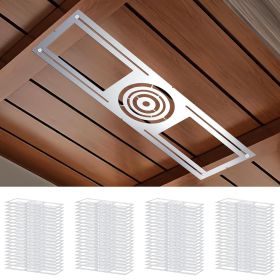 Downlight,Slim Steel LED Recessed Galvanized Steel Recessed LED Light Plate (size: 72pc)